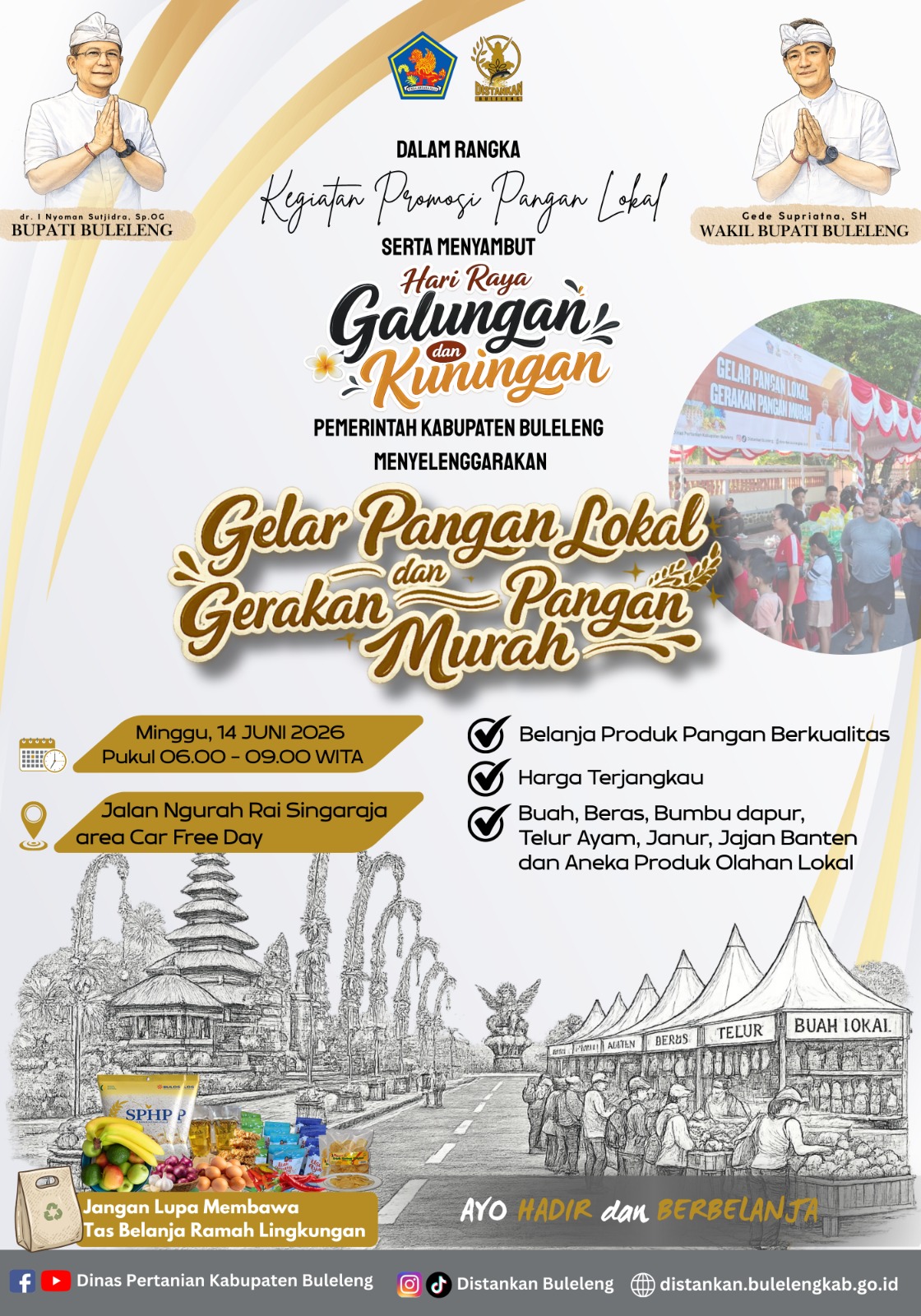 Gelar Pangan Lokal & Gerakan Pangan Murah dalam rangka Menyambut Rahina Galungan dan Kuningan
